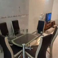 میز ناهار خوری ۶ نفره گرد و مستطیل به صورت تاشو