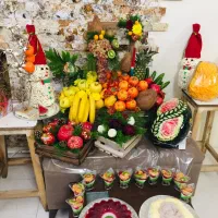 تزیین میوه ارایی و حکامی هندوانه یلدا