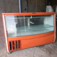 یخچال ویترینی شیشه خم ۲متری عرش سرما