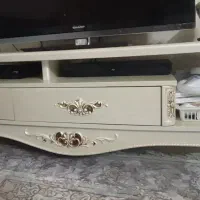 بوفه چوبی و میز تلوزیونی|بوفه، ویترین، کنسول|اصفهان, طامه|دیوار