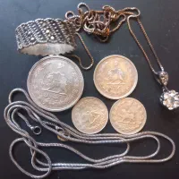 سکه نقره رضاشاه.زنجیر