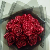 گل ربانی زرشکی مدل فول شاین|گل مصنوعی|آران و بیدگل, |دیوار