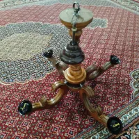 لوستر چوبی چهار شاخه..|لوستر و چراغ آویز|کرمانشاه, |دیوار