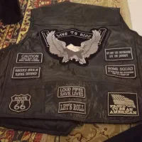 جلیقه تمام چرم هارلی