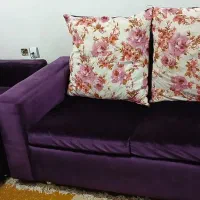 مبل هفت نفره درحد نوو میز تلویزیون عالی وخیلی تمیز|مبلمان خانگی و میز عسلی|ماکلوان, |دیوار