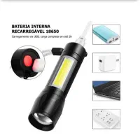 چراغ قوه زوم دار شارژی مدل فلزی به همراه کیف حمل|لامپ و چراغ|شیراز, بازار|دیوار