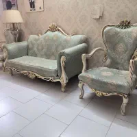 مبل کلاسیک استیل چوب گردو