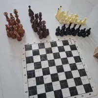 شطرنج نو و استفاده نشده ۲ نوع چوبی و اصلی