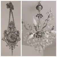 لوستر و ساعت برنز