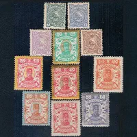 ناصری طلایی سری کامل تمبر قاجار بی باطل 127ساله|کلکسیون سکه، تمبر، اسکناس|تهران, شهرک غرب|دیوار