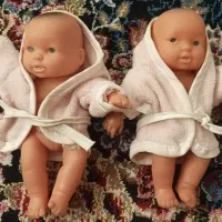عروسک دوقلو خوش شانسی قدیمی