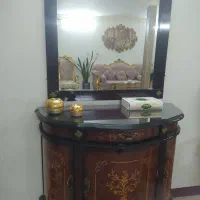 آینه کنسول و گنجه معرق کاری