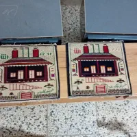 تابلو دست باف قدیمی|تابلو فرش|گنبد کاووس, |دیوار