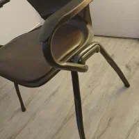 صندلی چرمی تک نفره پایه فلزی تمیز|مبلمان اداری|تهران, گیشا|دیوار