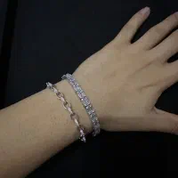 دستبند نقره مردانه