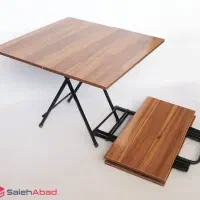 میز تاشو ۶۰در۶۰ و دوعدد صندلی تاشو