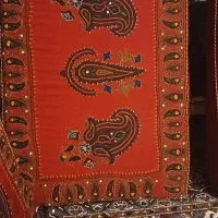 پشتی پته قرمز دستباف