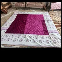 یک عدد لحاف دو نفره آستر ساتن رویه مخمل نو نو