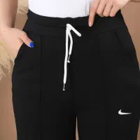 شلوار گلکسی نایک تک رنگ مشکی