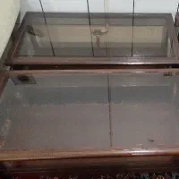 دوعددمیزجلومبلی بزرگ چوب وشیشه|مبلمان خانگی و میز عسلی|نجفآباد, شریعتی غربی|دیوار