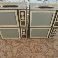 جا دستمال کاغذی چوبی طرح تلویزیون