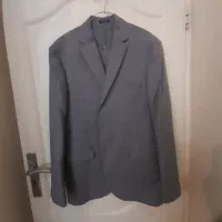 کت و شلوار طوسی سایز ۵۶