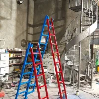 نردبان کشویی با ۱۸پله پروفیل ۵متر و۳متری