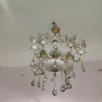 یک جفت لوستر سرامیکی برنز