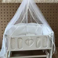 گهواره کنار مادر مدل قلب- دارای سرویس خواب|تخت و صندلی بچه|زابل, |دیوار