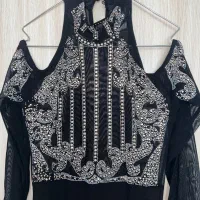 پیراهن مجلسی نگین کار شده نو