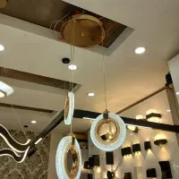 لوستر سه شعله آویز وارداتی سه حالته شیک و ارزان|لوستر و چراغ آویز|اصفهان, تخت فولاد|دیوار