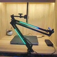 پایه میکروفون RGB برند Tanuki با هولدر موبایل|صوتی و تصویری|تهران, ایرانشهر|دیوار