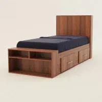 تخت تکنفره باکس دار/ نوین‌چوب تخت تکنفره