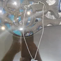 زنجیر نقره ایتالیای پلاک شیر