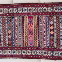 گلیم شیرکی پیچ سیرجان|گلیم، جاجیم، گبه|کرمان, |دیوار