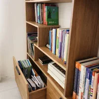 کتابخانه|کتابخانه، شلف، قفسه‌های دیواری|قم, عمار یاسر|دیوار