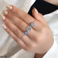 دستبند نقره چشم نظر مدل سیلور مون برای ماه زندگیت|بدلیجات|تبریز, |دیوار