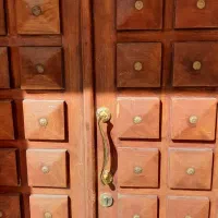 فروش درب امنیتی ضد سرقت تمام چوب ساج طرح سنتی|مصالح و تجهیزات ساختمان|شهرکرد, |دیوار