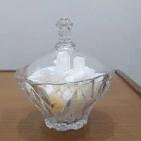 سه عدد قندان بلوری