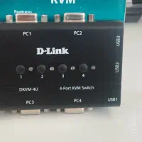 سوئیچ KVM دی لینک ۴ پورت USB مدل DKVM-4U