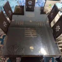 میز نهار خوری ۶نفره سالم شیشه نشکن انتیک|میز و صندلی غذاخوری|بندرعباس, |دیوار