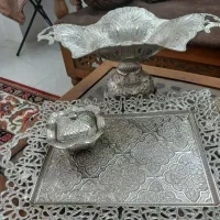 ست پذیرایی نقره ای شیک|ظروف سرو و پذیرایی|خمینیشهر, |دیوار