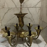 لوستر ۶شاخه برنجی