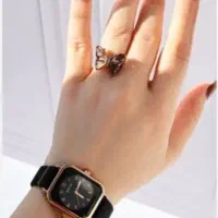 ست ساعت وانگشتر وحلقه آویز کاری شیک وجدید