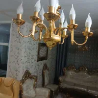 لوستر ۵ شاخه در حد نو|لوستر و چراغ آویز|شیراز, پودنک|دیوار