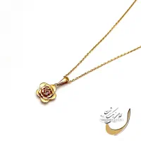 گردنبند گل رز طلای 18 عیار در شیراز