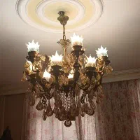 لوستر ۱۲ شاخه برنج