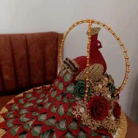 ست سینی حنا(دسته گل.دستبندوانگشتر.گیفت)|صنایع دستی و سایر لوازم تزئینی|اصفهان, بهارستان|دیوار
