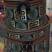 ست سه تیکه و تک فندقی گرد ترمه و مخمل|صنایع دستی و سایر لوازم تزئینی|آمل, |دیوار