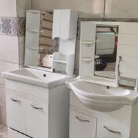 روشویی کابینت دار و آینه